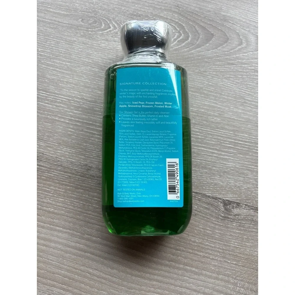 NEW Bath & Body Works Fresh Sparkling Snow Shower Gel‎ 10oz Shea Vitamin E New